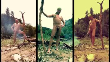 shameless nudist triptych - my shtick